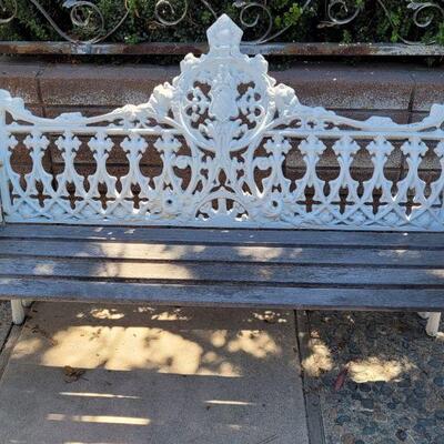 Cast iron bench