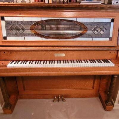 Vintage restored player piano