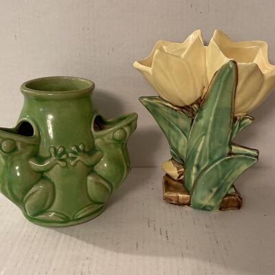 Frog and McCoy Vases