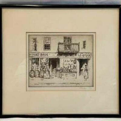 EH Suydams Etching