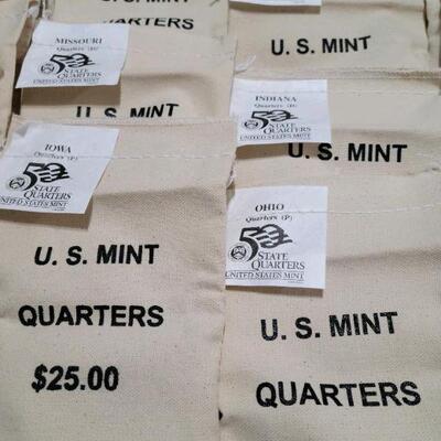 US State Quarter Mint Bags States in multiples!!