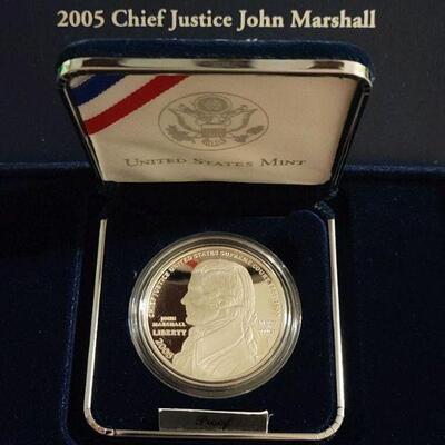 Chief Justice John Marshall Commemorative Silver Dollar