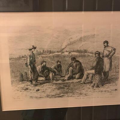 Original Civil War Etchings