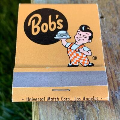 Vintage Bob's Big Boy Match Books