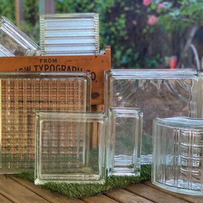 Vintage Reclaimed Glass Cubes 