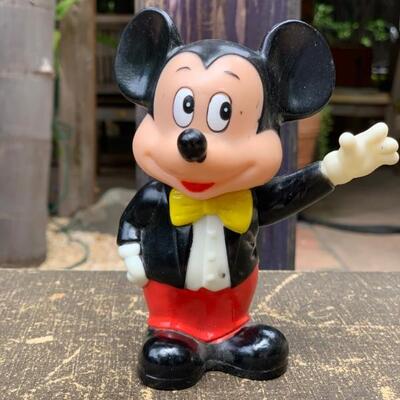 Vintage Mickey Plastic Figurine