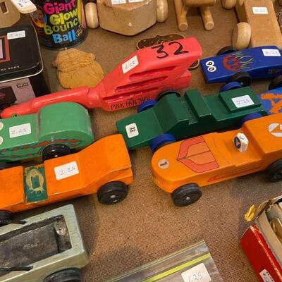 Vintage handmade race cars  