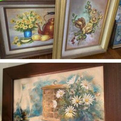 Original Oil Artwork by Oak Cliff Artist, Original Watercolor by DeCaprio  