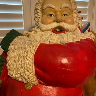 Large Plastic Santa  