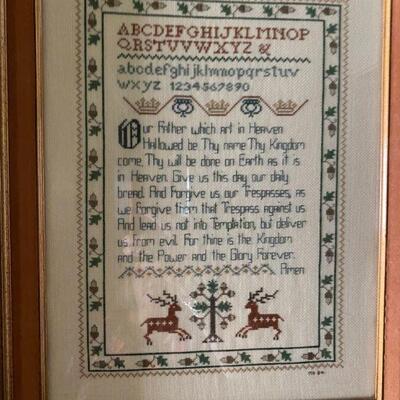 Original Needlepoint, Our Father Which Art in Heaven  