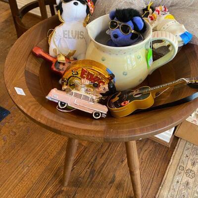 Vintage Wooden Salad Bowl  