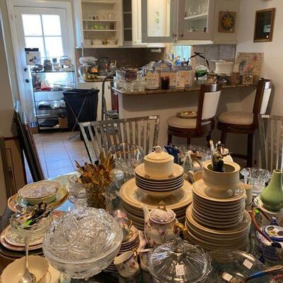 Dining room and Kitchen fully packed