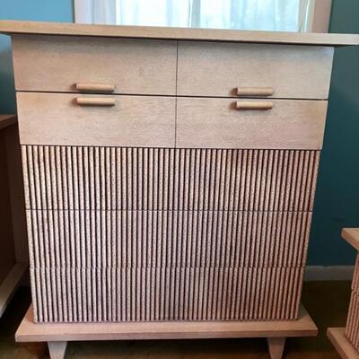 American Martinsville "Bali Hi" 5 drawer dresser.  *Item available for pre-sale purchase
Dimensions: 38"W x 20.5"D x...