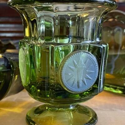 Fostoria "Coin" cigarette urn