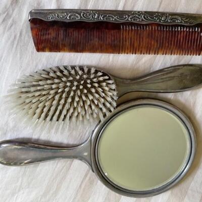 sterling silver dresser set