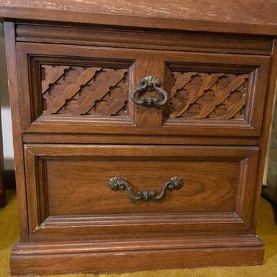 Consolidated Furniture Co bedside 2 drawer console #1