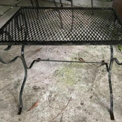 metal patio side table -- we have 3 (sold individually)