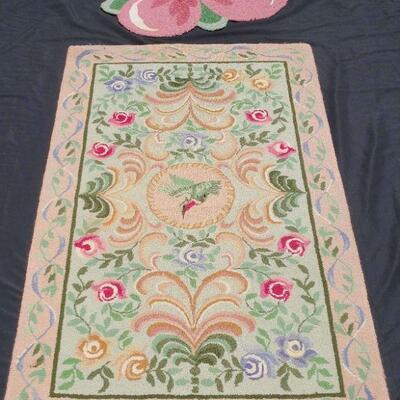 Wool Floral Rug & Pink Flower Rug https://ctbids.com/estate-sale/17023/item/1666506