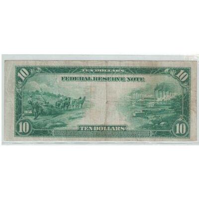 https://www.agesagoestatesales.com/product/lrm8344-us-10-1914-federal-reserve-large-note-minneapolis-w9m/142	LRM8344 US $10 1914 Federal...