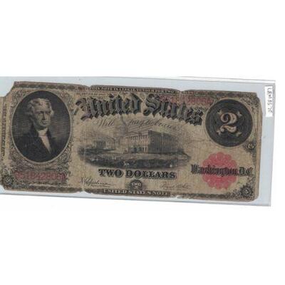 https://www.agesagoestatesales.com/product/lrm8370-us-2-1917-legal-tender-large-note-speelman-white-w3/107	LRM8370 US $2 1917 Legal...