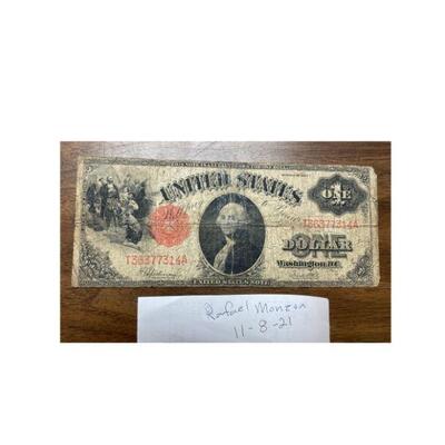https://www.agesagoestatesales.com/product/lrm8322-1917-1-one-dollar-bill-saw-buck-legal-tender-red-seal-note/160	LRM8322 - 1917 $1 ONE...