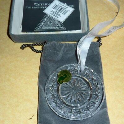 2 or 2 Waterford ornaments