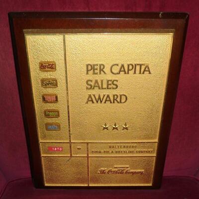 Bronze Per Capita Sales Award 1 of 2