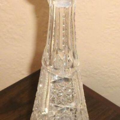 Cut glass decanter