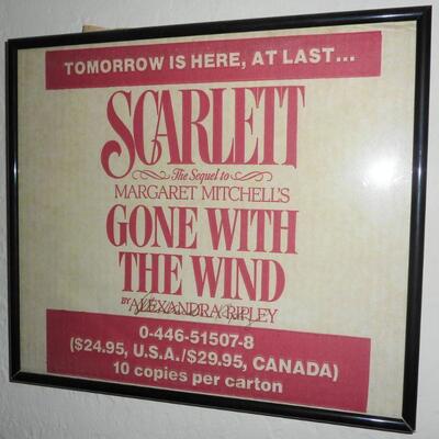Signed Scarlett sign by Alexandra Ripley