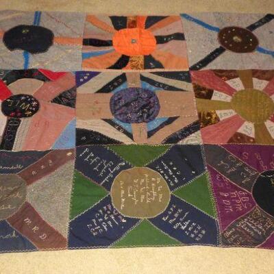 Family quilt dated 12 - 15 - 25