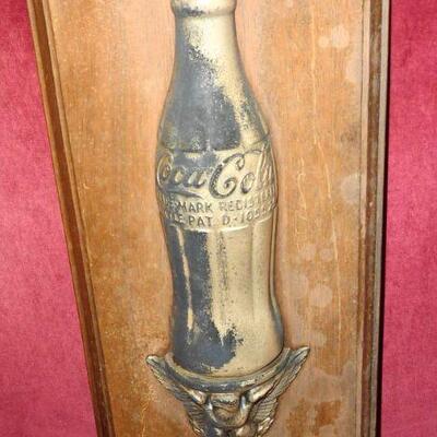 Coke bottle award brass