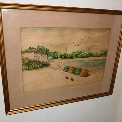 Signed Watercolor M. D. Tolar 1962