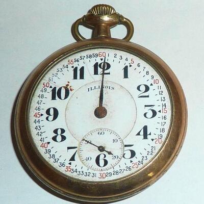 Illinois pocket watch, not running