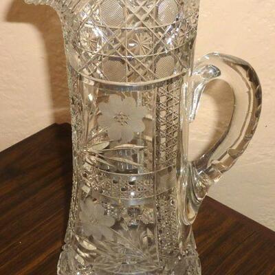 cut glass pitcher