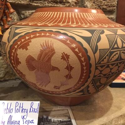 Alvina Yepa Pueblo Southwest Native American Bowl