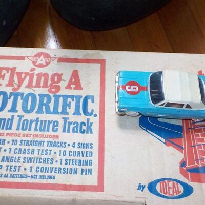 Flying A slot car race track 1960'x.