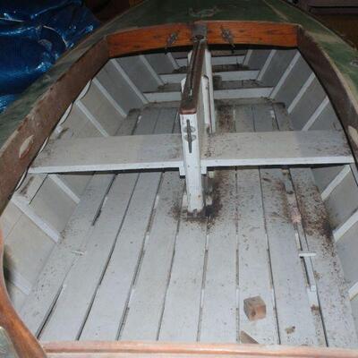 16 ft. Zip Sail Boat wood with Sails & trailer.