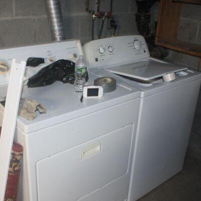 washer and dryer.