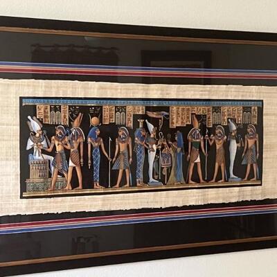 PANTHEON OF THE GODS Egyptian Artwork on Papyrus