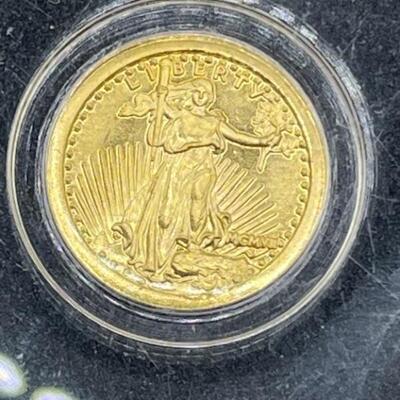 7mm 24k Copy of Saint Gaudens Coin