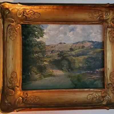 Beautiful oil in frame