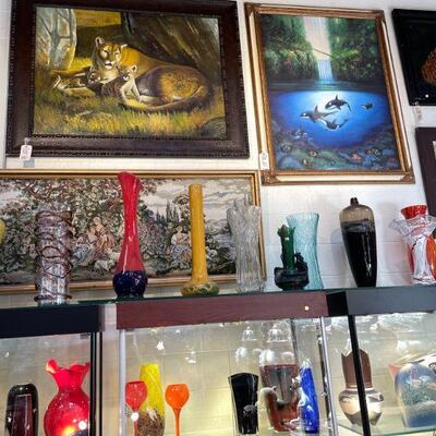 Glass Decor, Oil Paintings
