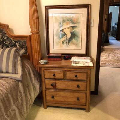 One of 2 matching night stands/side tables