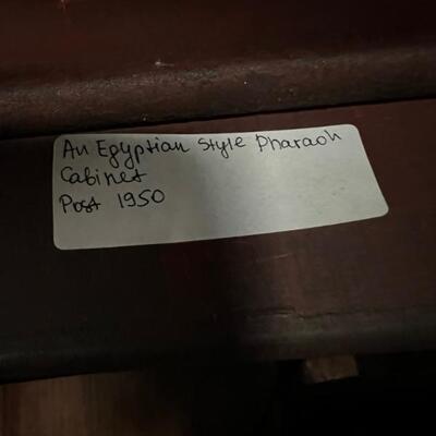 Egyptian style pharaoh cabinet post 1950's