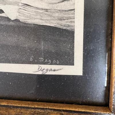 Signed Degas print