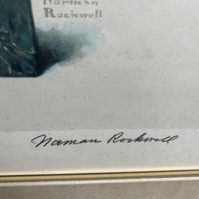 Signed Norman Rockwell