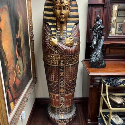 Egyptian style pharaoh cabinet post 1950's