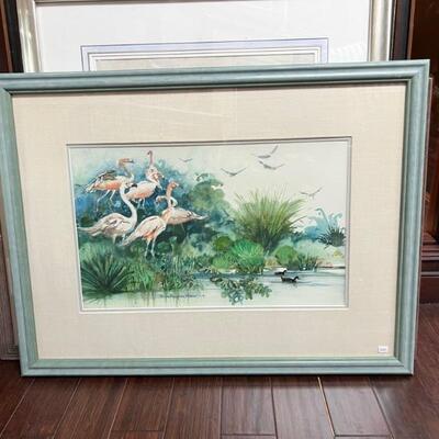 Flamingo print