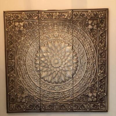 metal tile wall art $68
31 X 31
