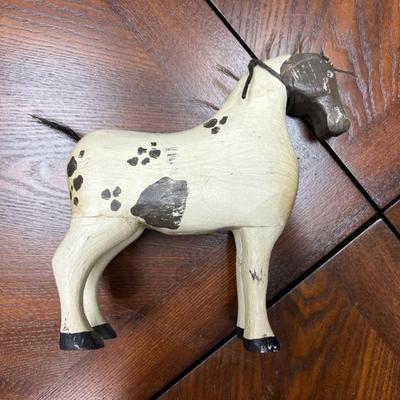 Wooden horse hand painted